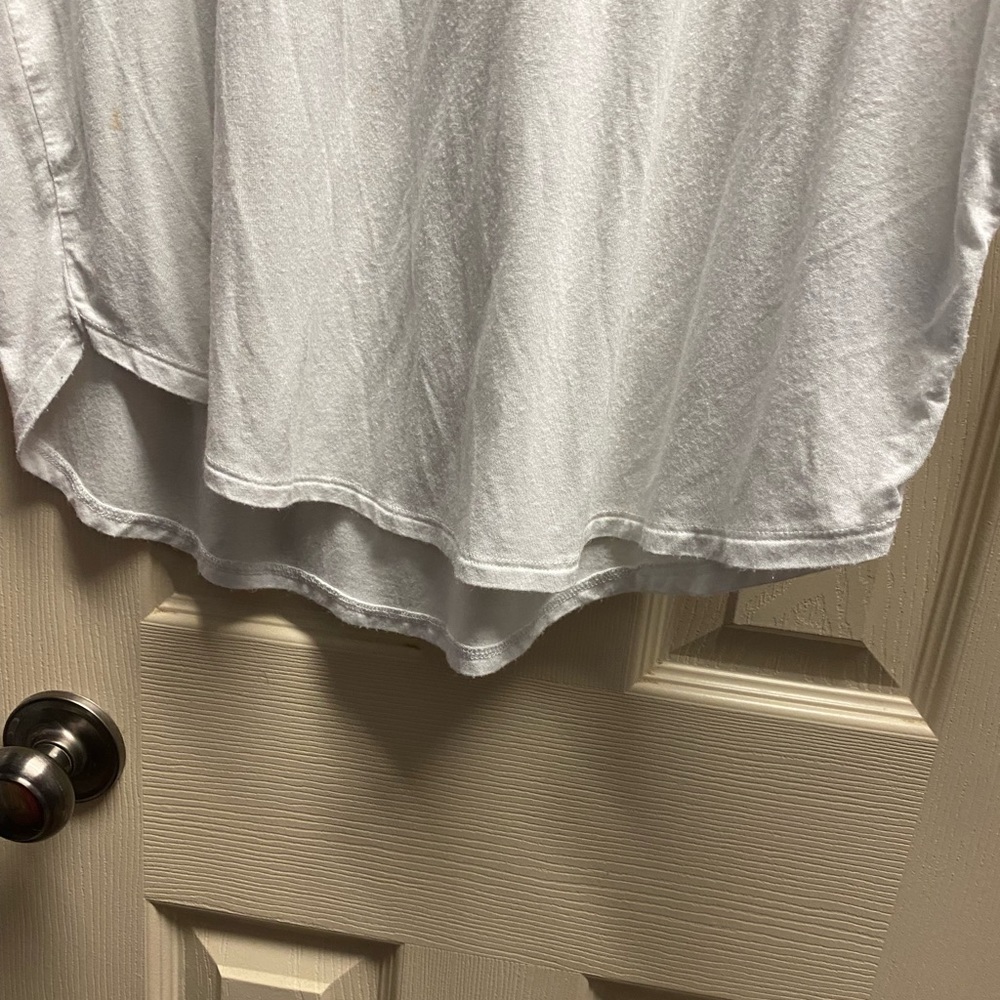 White v-neck